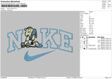 Nike Snoopy 003 Embroidery File 6 sizes