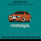 Nostalgic Car Embroidery File 6 sizes