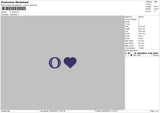 O Heart Embroidery File 6 szes