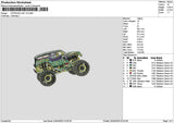 Car 2404 V2 Embroidery File 6 sizes