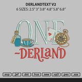 Derlandtext V2 Embroidery File 6 sizes
