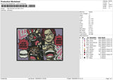 Op Collage Embroidery File 6 sizes