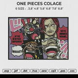 ONE PIECES COLAGE Embroidery 6 file