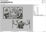 Op Comic Embroidery File 6 sizes