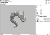 Onix Embroidery File 6 sizes