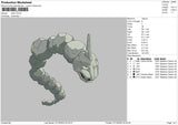 Onix Embroidery File 6 sizes