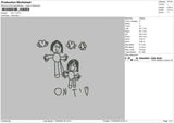 Drawing 1703 Embroidery File 6 sizes