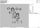 Drawing 1703 Embroidery File 6 sizes