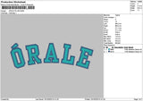 Oraletext 2 Versions Embroidery Files