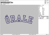Oraletext 2 Versions Embroidery Files