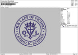 Ovlcircle Embroidery File 6 sizes