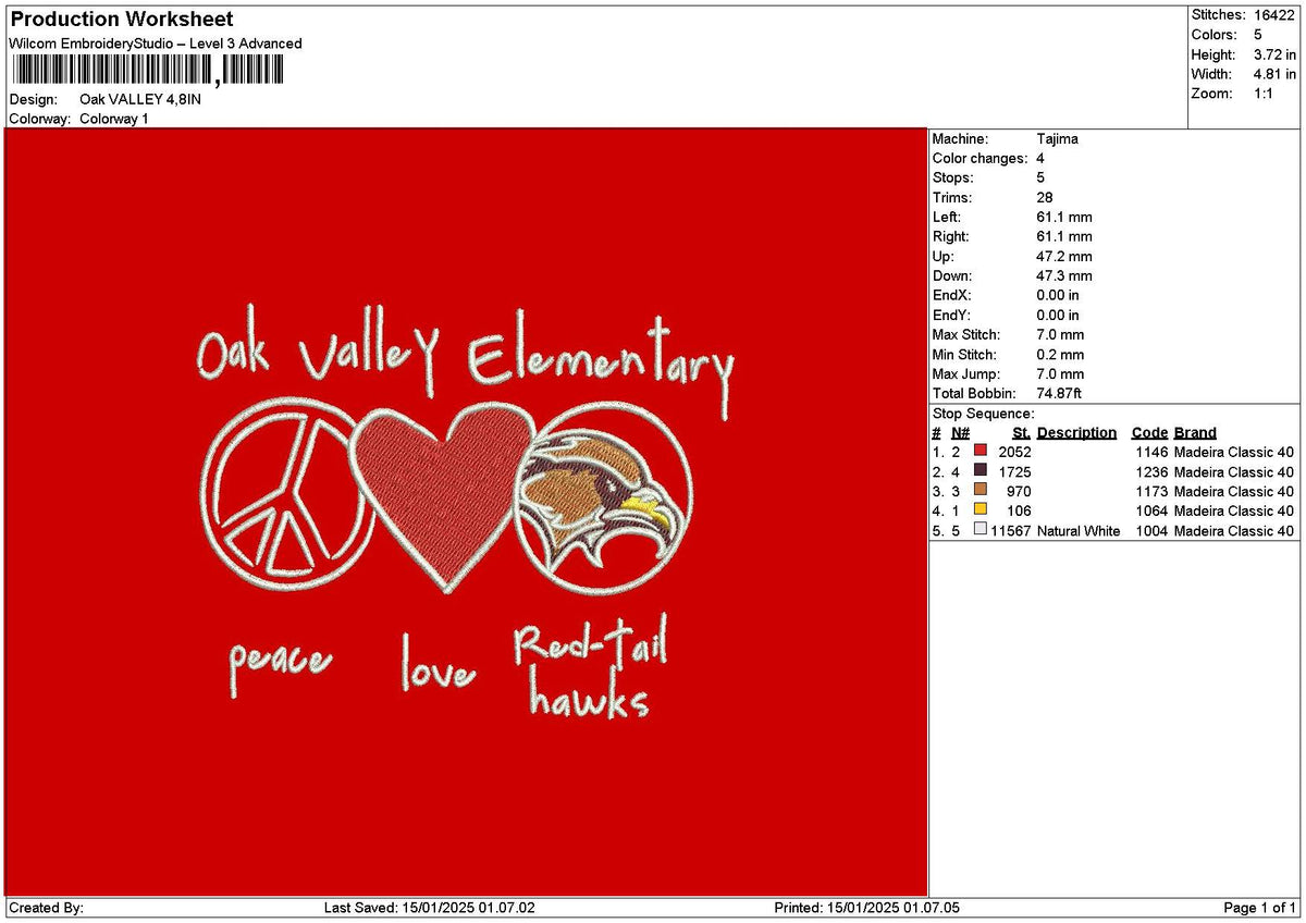 Valleytext 04 Embroidery File 6 sizes