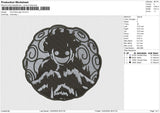 One Piece logo v4 Embroidery File 6 size