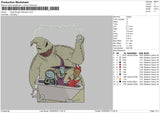 Oogie Halloween Embroidery File 6 sizes