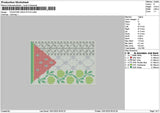 Palestine0901 Embroidery File 6 sizes