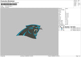 Panthers Embroidery File 6 sizes