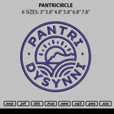 Pantricircle Embroidery File 6 sizes