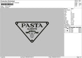 Pastatext1804 Embroidery File 6 sizes