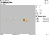 Peach Cup Embroidery File 6 sizes