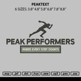 Peaktext Embroidery 3 Files