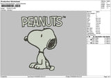 Peanutstext 0302 Embroidery File 6 sizes