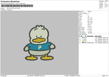 Duck Mini Embroidery File 6 sizes