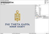 Thetatext Embroidery File 6 sizes
