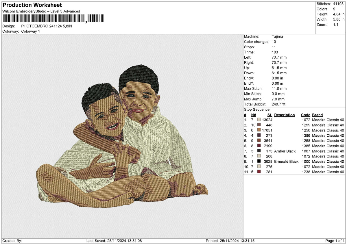 PHOTOEMBRO 241124 Embroidery File 6 size