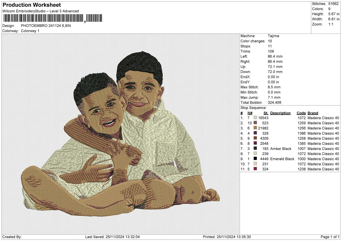 PHOTOEMBRO 241124 Embroidery File 6 size