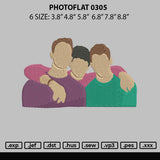 Photoflat 0305 Embroidery File 6 sizes