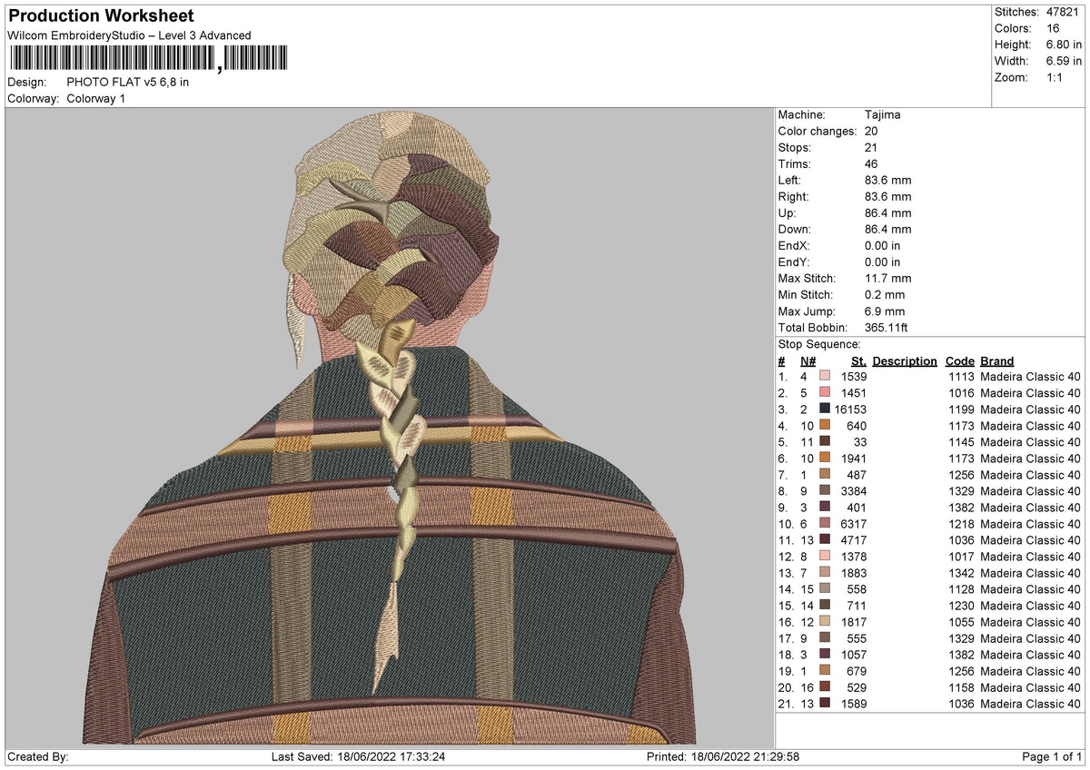 PHOTO FLAT v5 Embroidery