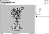 Florist02 Embroidery File 6 sizes