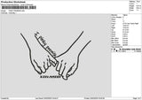 Promise Hands 2302 Embroidery File 6 sizes