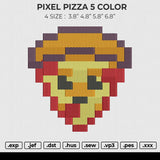 PIXEL PIZZA 5 COLOR  Embroidery