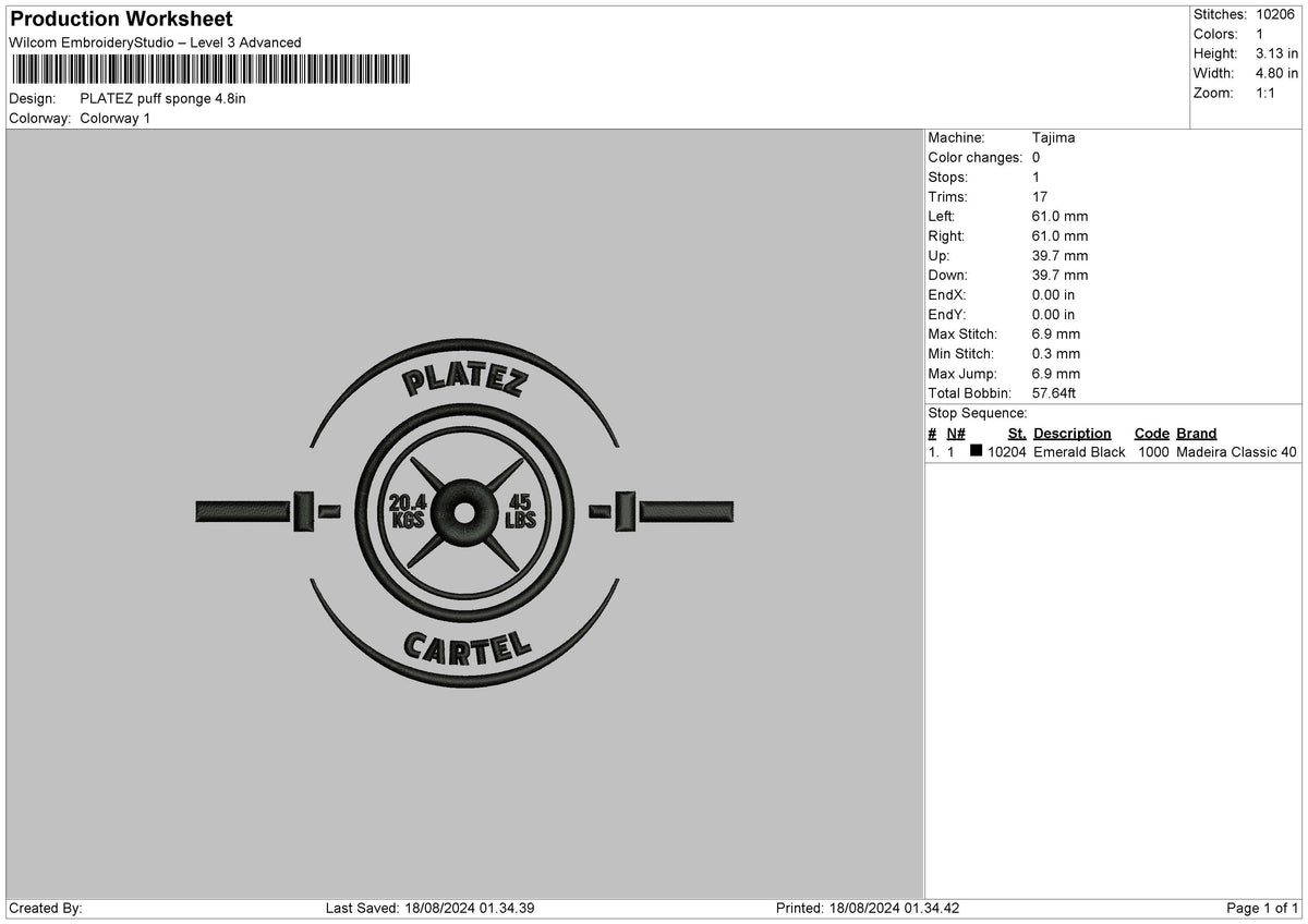 Platez Embroidery 2 Type