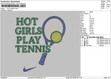 Tennistext 0212 Embroidery File 6 sizes