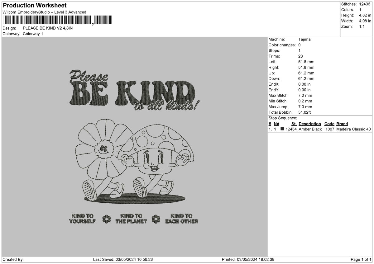 Flowerkind V2 Embroidery File 6 sizes