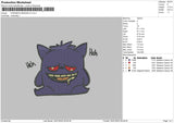Pokemon Gengar v2 Embroidery