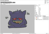 Pokemon Gengar v2 Embroidery