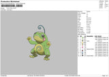 Politoed Embroidery File 6 sizes