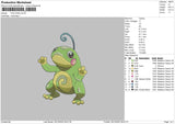 Politoed Embroidery File 6 sizes