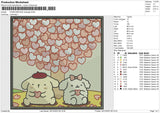 POMPOMPURIN RECTANGLE Embroidery File 6 size