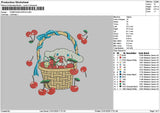 Pom Cherry Embroidery File 6 sizes