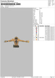 Portgas d ace v2  Embroidery File 6 sizes