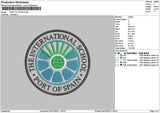 Portcircle Embroidery File 6 sizes