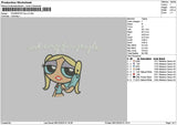 Bubbletext 01 Embroidery File 6 sizes