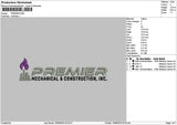 Premiertext Embroidery File 6 sizes