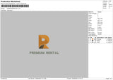 Premium Rental Embroidery File 6 sizes