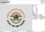 Precisiontext Embroidery File 6 sizes