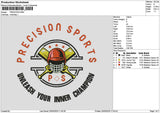 Precisiontext Embroidery File 6 sizes